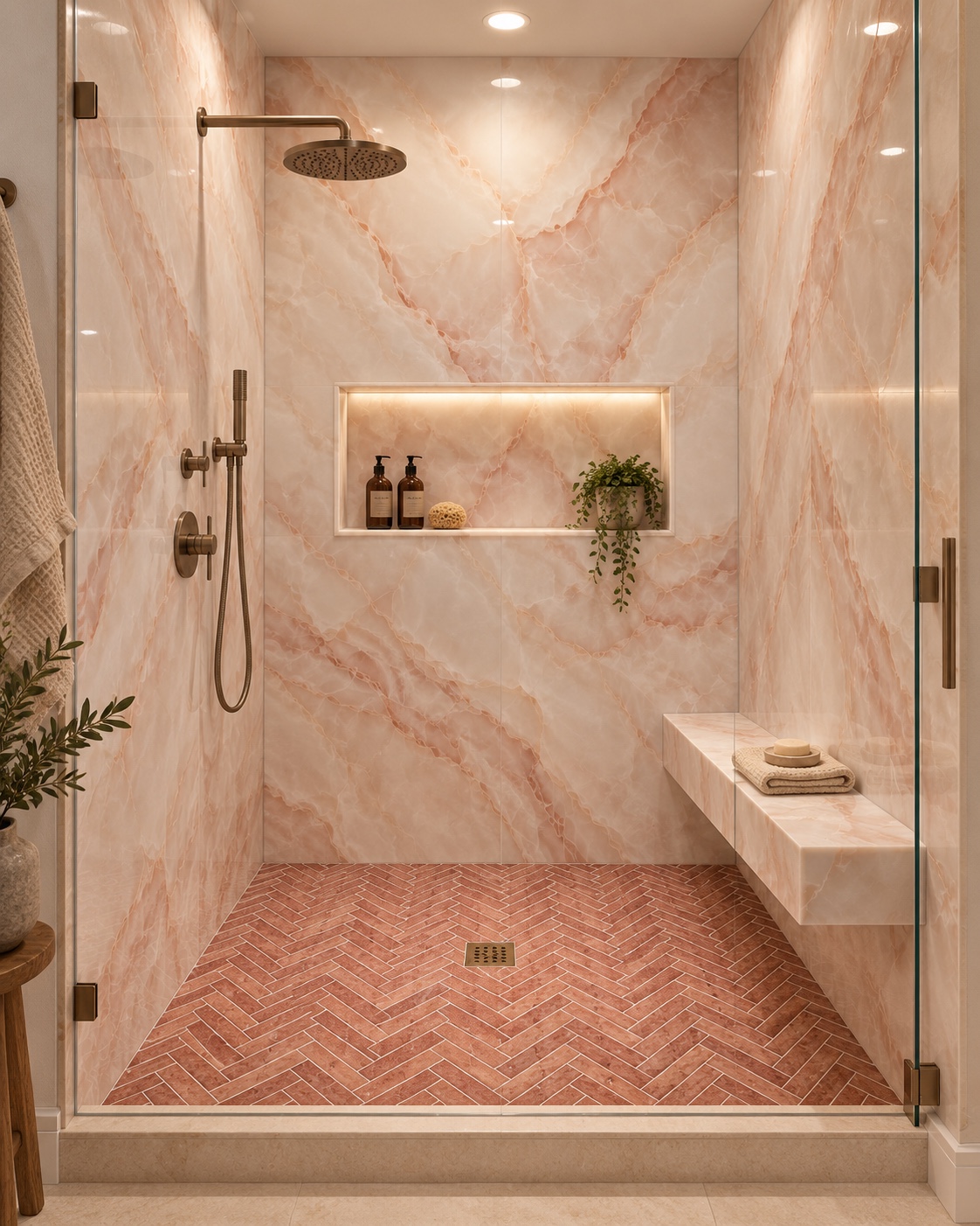 Luxury shower hardware